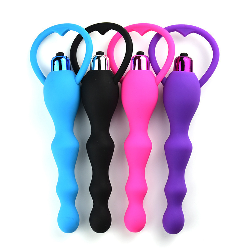 Beginnerfriendly Vibrating Anal Plug With Beads Prostate Massager Adult Sex Toy For Men Women Gay - 3