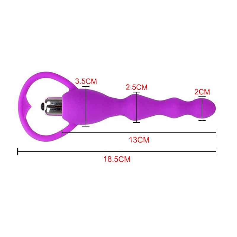 Beginnerfriendly Vibrating Anal Plug With Beads Prostate Massager Adult Sex Toy For Men Women Gay - 4