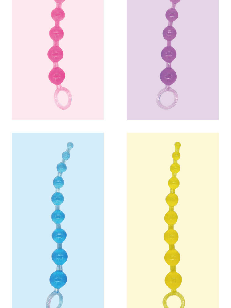 Silicone Anal Beads Massager Unisex Erotic Toy For Male Female Masturbation Pleasure Plug - 4