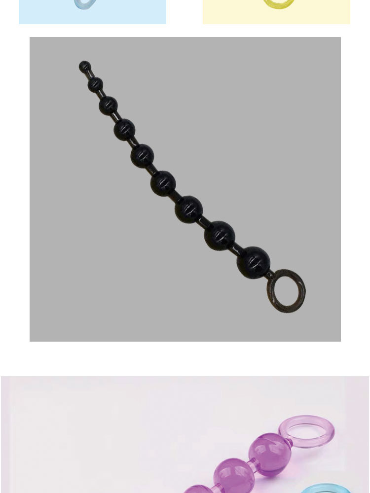 Silicone Anal Beads Massager Unisex Erotic Toy For Male Female Masturbation Pleasure Plug - 5