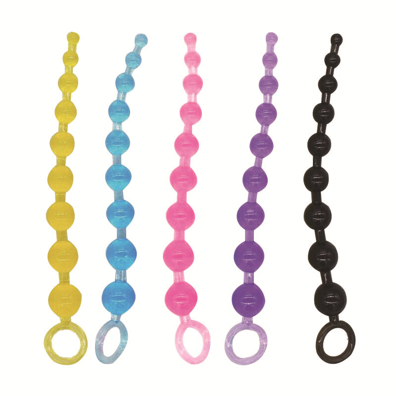 Silicone Anal Beads Massager Unisex Erotic Toy For Male Female Masturbation Pleasure Plug - 9