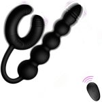 Anal Beads Vibrator Remote Control Plug Vibrating Cock Ring Phalluses For G-spot Stimulator Sex Shop Couples