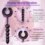 Anal Beads Vibrator Remote Control Plug Vibrating Cock Ring Phalluses For G-spot Stimulator Sex Shop Couples - 5