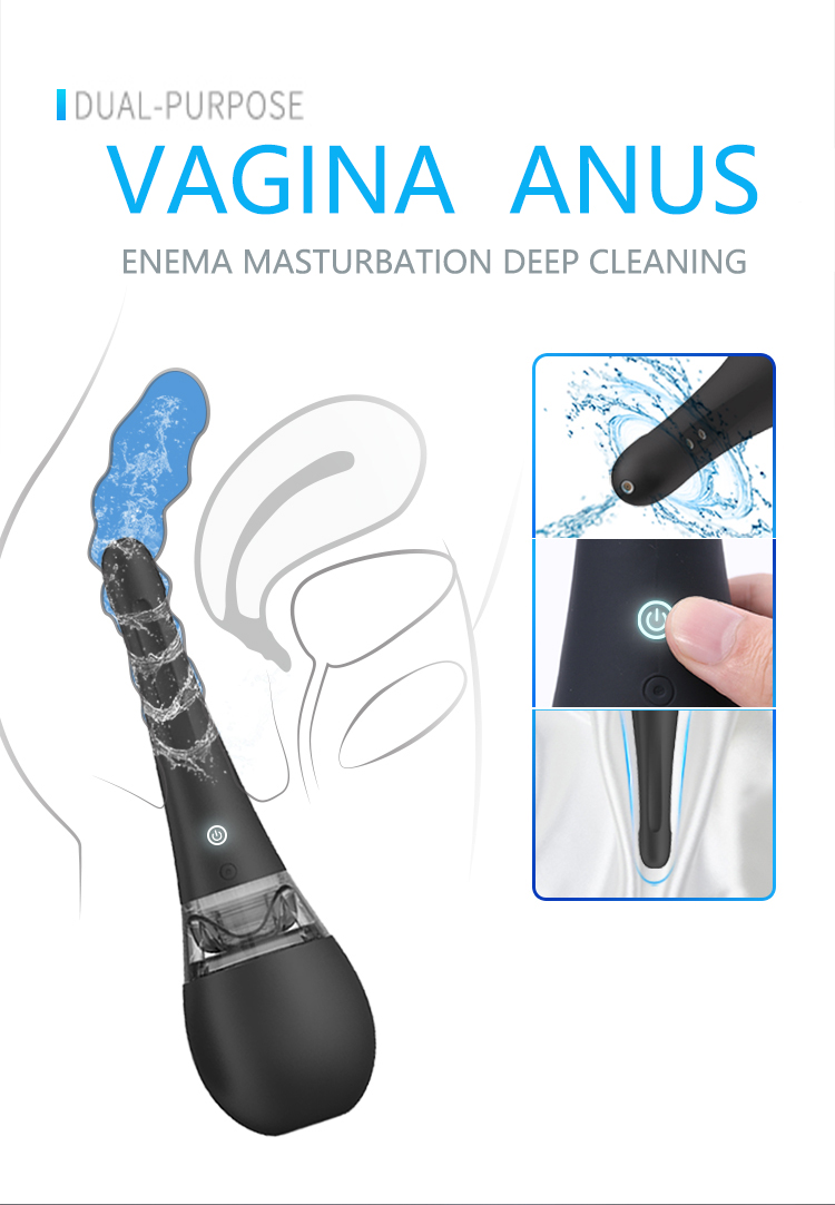 Unisex Electric Enema Cleaner Automatic Rectal Vaginal Cleaning Device Intimate Hygiene Masturbation Toys For Men Women - 1