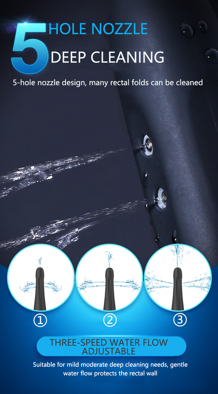 Unisex Electric Enema Cleaner Automatic Rectal Vaginal Cleaning Device Intimate Hygiene Masturbation Toys For Men Women - 2