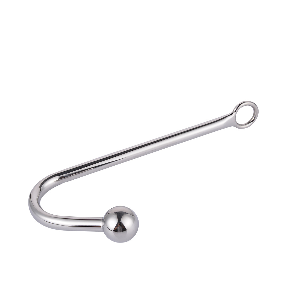 Stainless Steel Anal Bead Plug Nonvibrating Adult Sex Toy Metal Hook For Mens Pleasure - 3