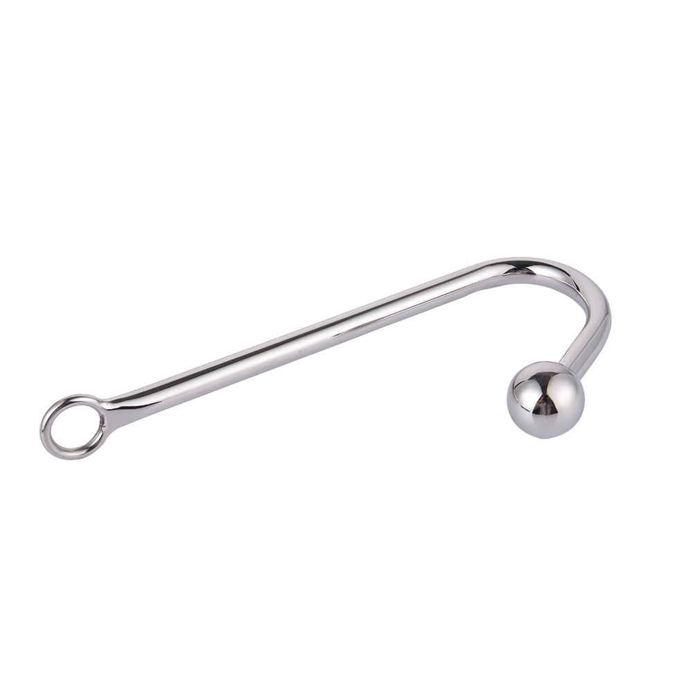 Stainless Steel Anal Bead Plug Nonvibrating Adult Sex Toy Metal Hook For Mens Pleasure - 4