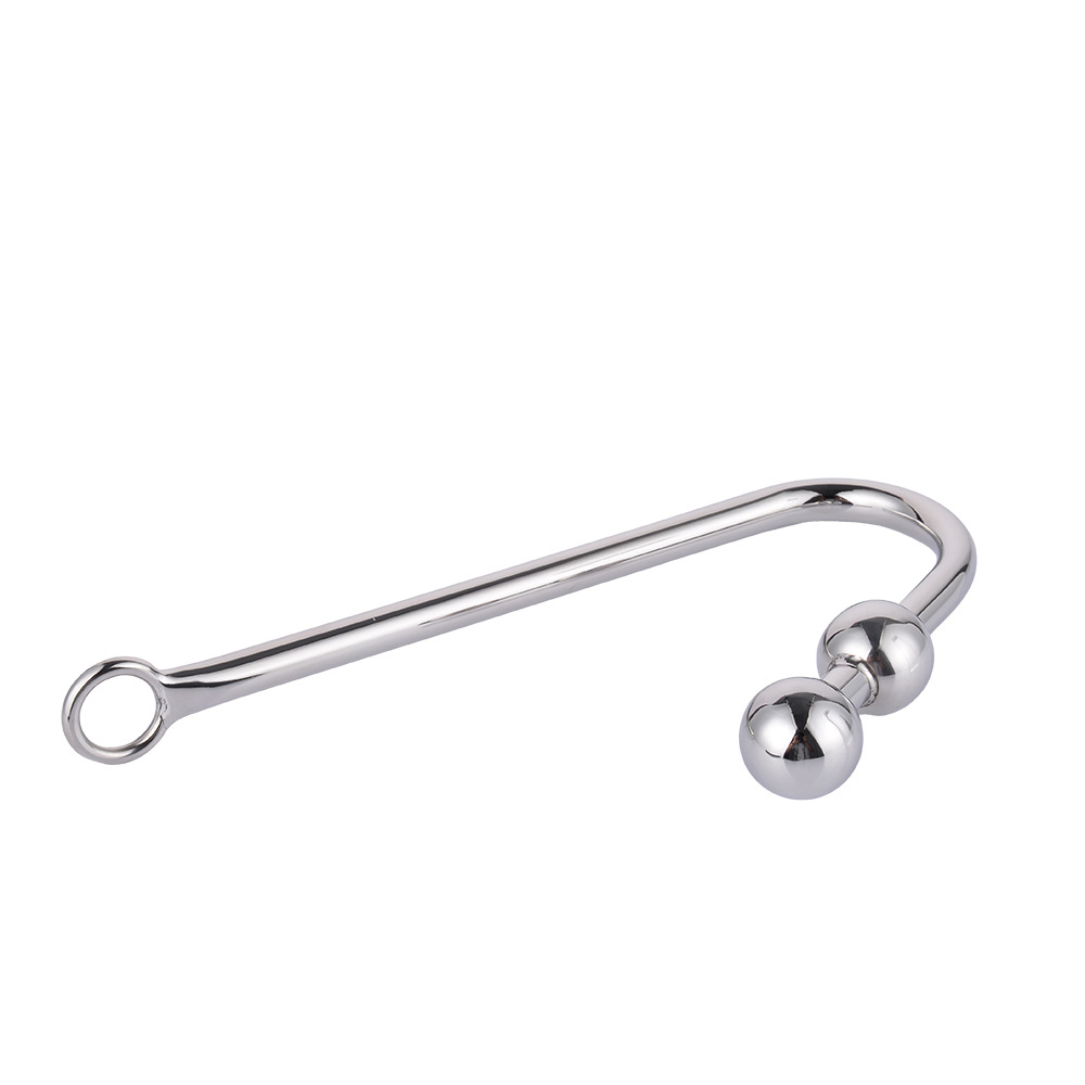 Stainless Steel Anal Bead Plug Nonvibrating Adult Sex Toy Metal Hook For Mens Pleasure - 8