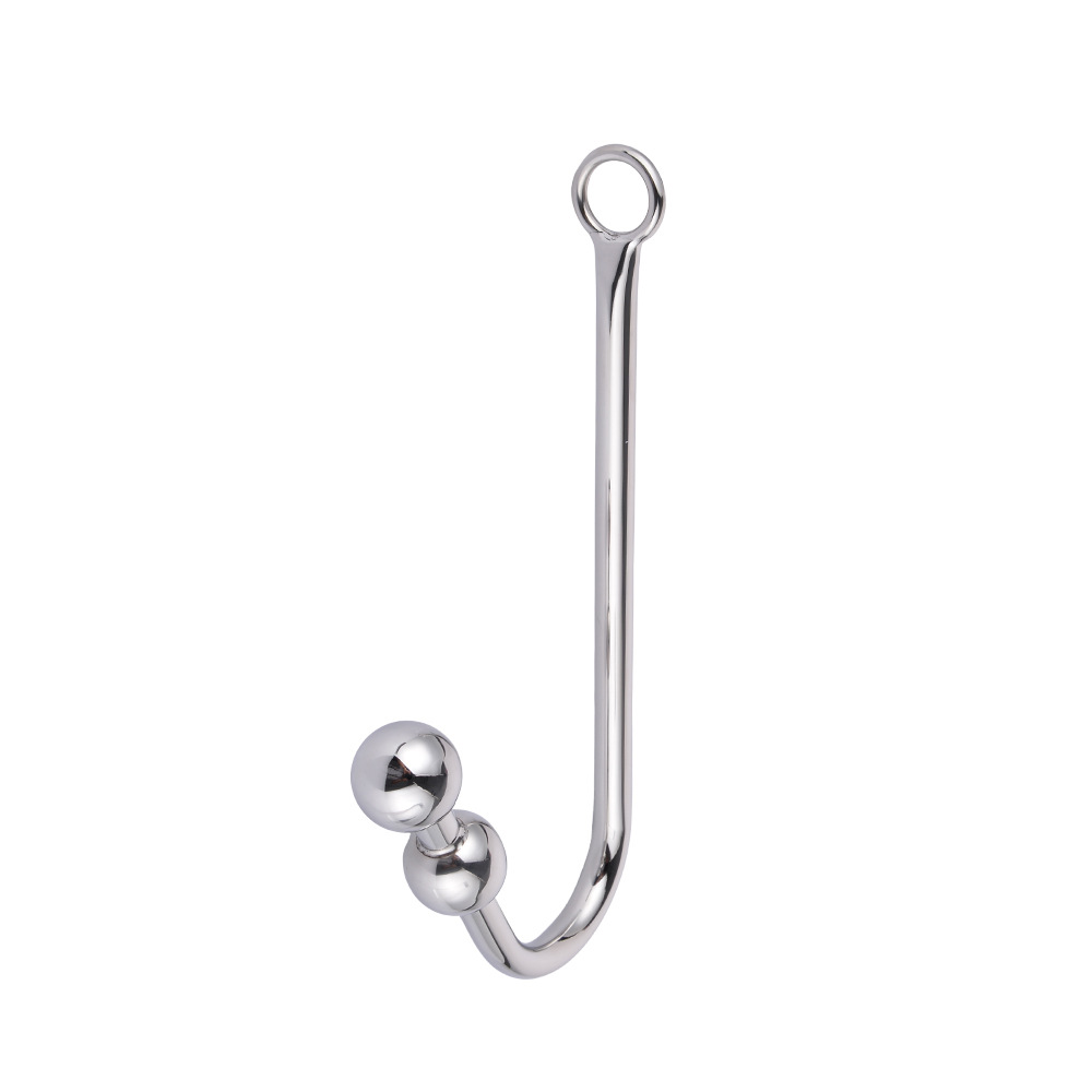 Stainless Steel Anal Bead Plug Nonvibrating Adult Sex Toy Metal Hook For Mens Pleasure - 10
