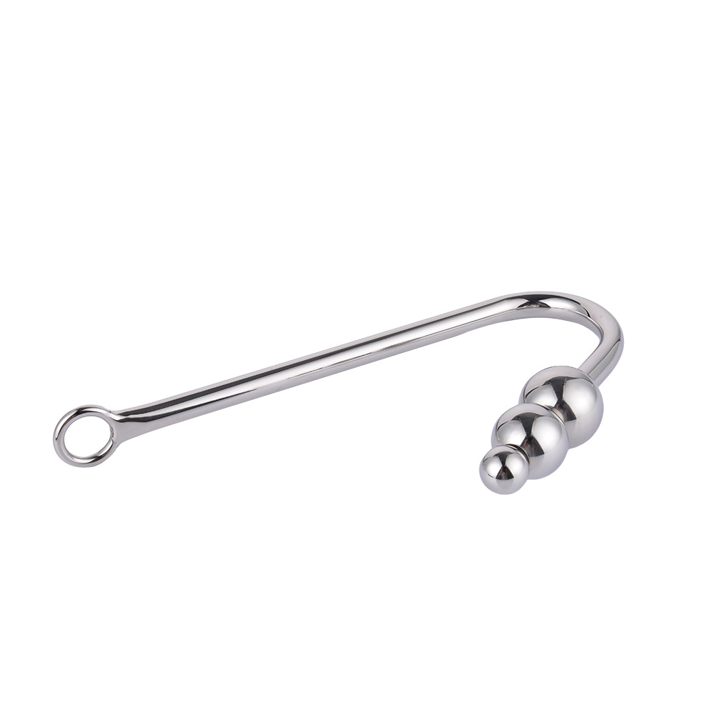 Stainless Steel Anal Bead Plug Nonvibrating Adult Sex Toy Metal Hook For Mens Pleasure - 13