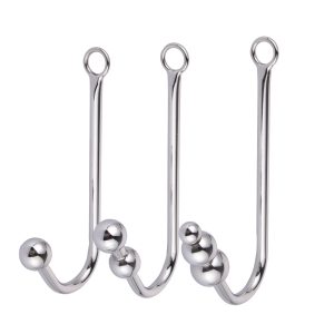 Stainless Steel Anal Hook With Beads Hole Metal Butt Plug Sex Toys Adult Product No Vibrator For Men