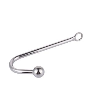 Stainless Steel Anal Hook With Beads Hole Metal Butt Plug Sex Toys Adult Product No Vibrator For Men - 2