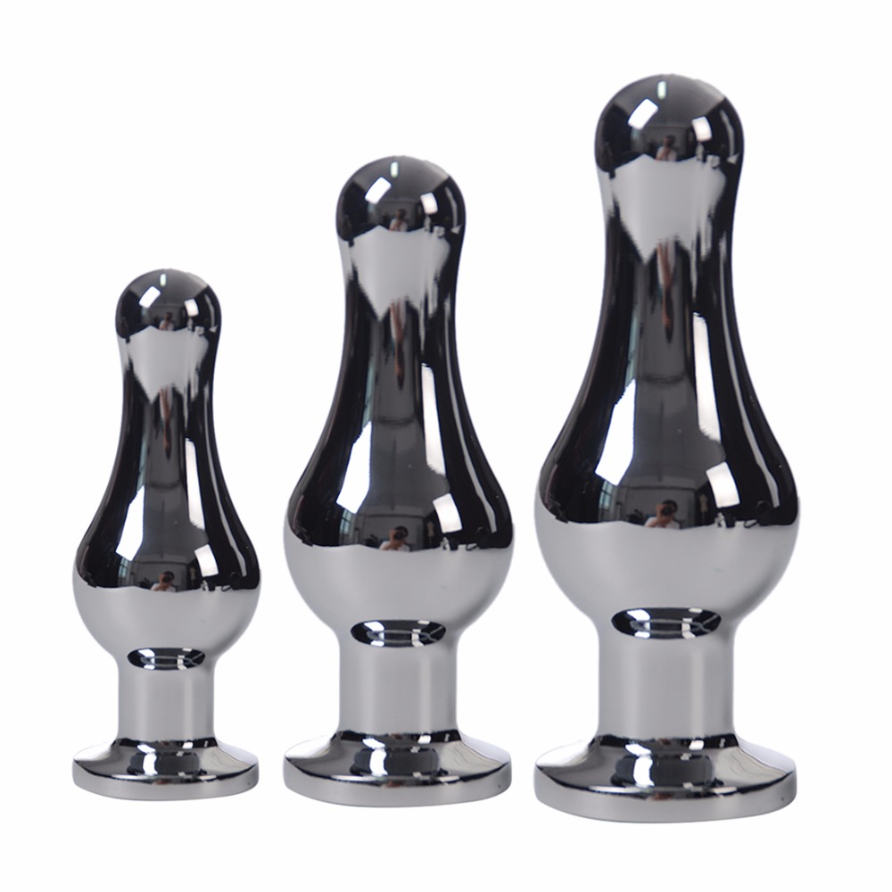 Stainless Steel Crystaljeweled Anal Plug Unisex Adult Toy For Men Women Gay Lesbian - 1