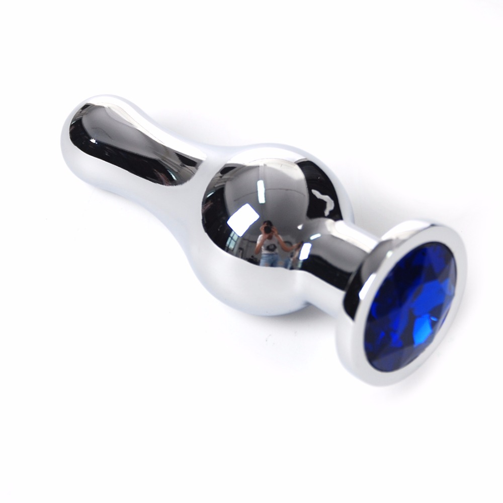 Stainless Steel Crystaljeweled Anal Plug Unisex Adult Toy For Men Women Gay Lesbian - 3