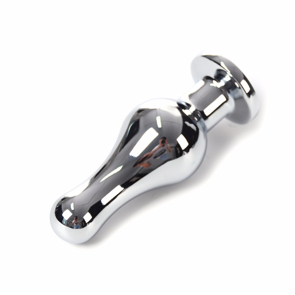 Stainless Steel Crystaljeweled Anal Plug Unisex Adult Toy For Men Women Gay Lesbian - 4