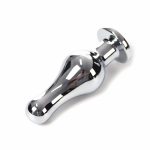 Stainless Steel Big Anal Plug Butt Metal Sex Toys & Crystal Jewelry Toy For Men Lesbian Gay Products Woman - 4