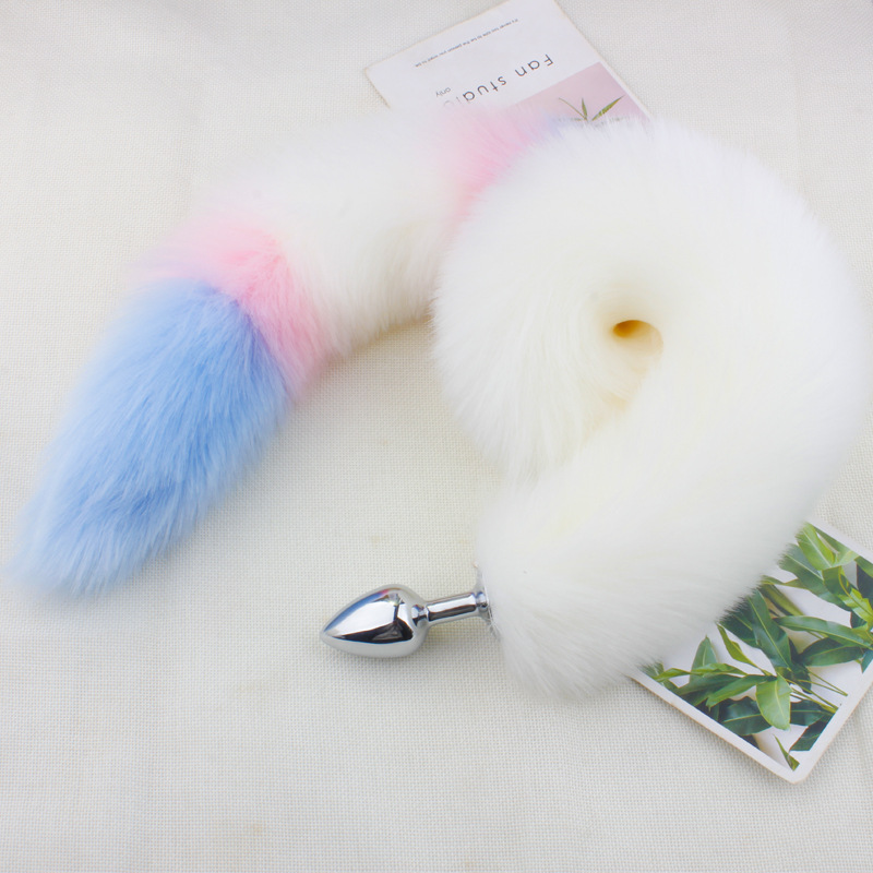 80cm Metal Fox Tail Anal Plug Adult Cosplay Accessory Animal Roleplay Erotic Masturbation Toy - 6