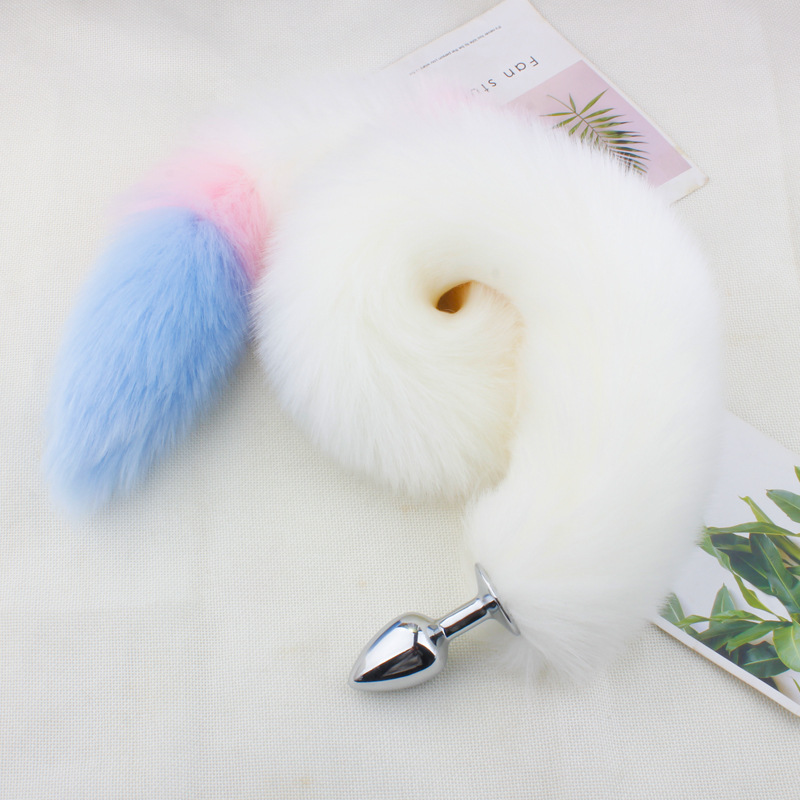 80cm Metal Fox Tail Anal Plug Adult Cosplay Accessory Animal Roleplay Erotic Masturbation Toy - 8