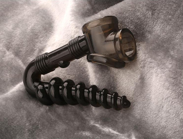 Silicone Mens Pleasure Toy Cock Ring Anal Hook Spiral Beads Butt Plug Ejaculation Delay - 10