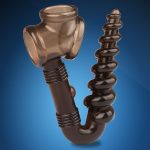 Scrotum Bondage Cock Ring Silicone Anal Hook Butt Plug Sex Toys For Men Delay Ejaculation Penis Spiral Beads Buttplug - 4