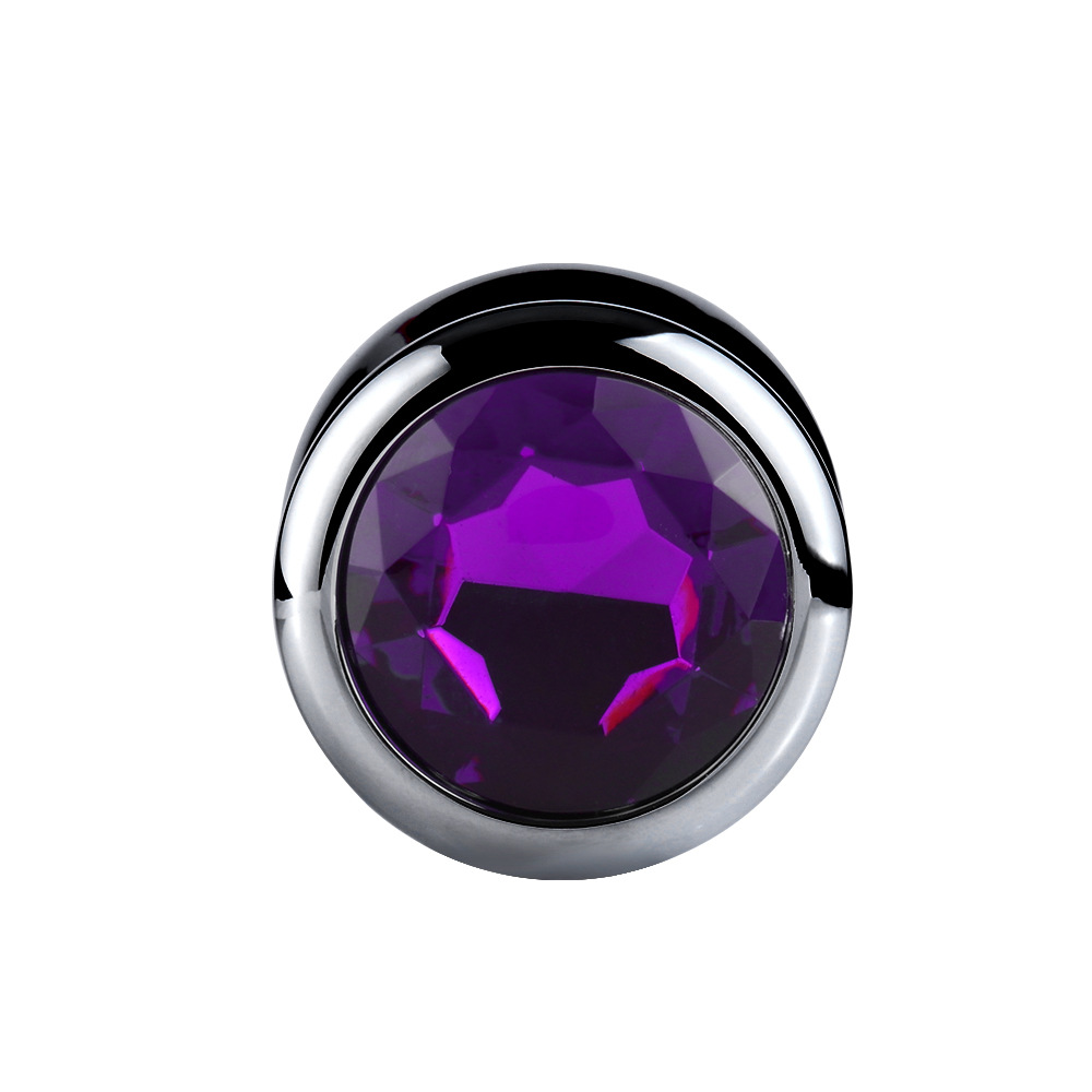 Metallic Jewelled Butt Plug Large Anal Beads Gspot Sex Toy For Men And Couples - 3