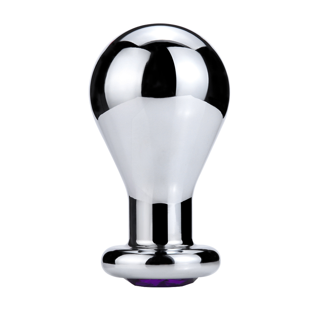 Metallic Jewelled Butt Plug Large Anal Beads Gspot Sex Toy For Men And Couples - 11