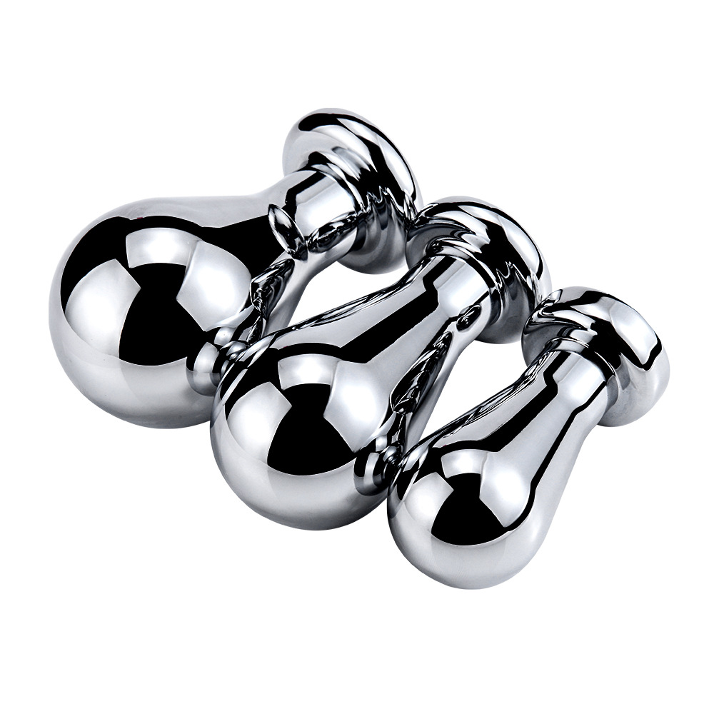 Metallic Jewelled Butt Plug Large Anal Beads Gspot Sex Toy For Men And Couples - 12