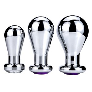 Metal Butt Plug Jewelled Big Anal Balls Sex Toys Products For Men Couples G Spot Expander Beads Buttplug