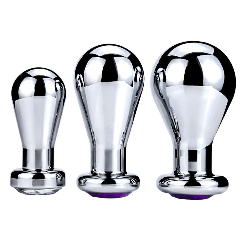 Metal Butt Plug Jewelled Big Anal Balls Sex Toys Products For Men Couples G Spot Expander Beads Buttplug
