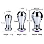 Metal Butt Plug Jewelled Big Anal Balls Sex Toys Products For Men Couples G Spot Expander Beads Buttplug - 2