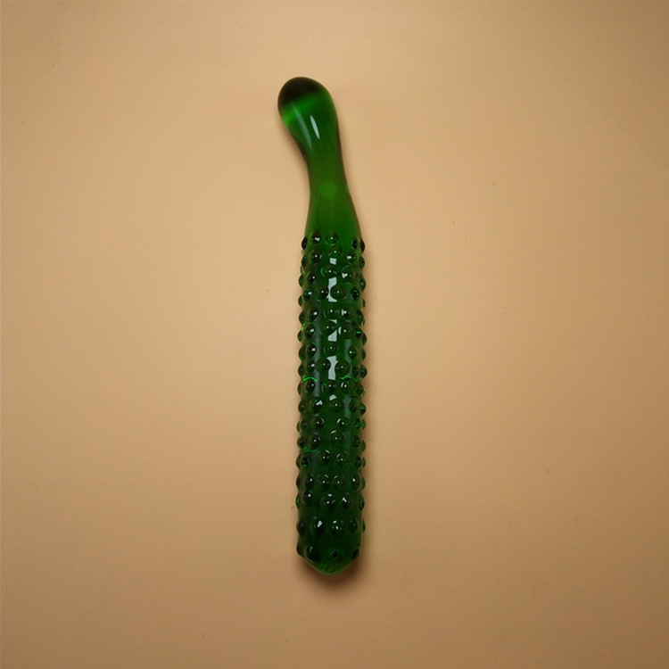 Pink Crystal Glass Dildo Fruit Shaped Anal Plug Selfcomforting Female Masturbator Erotic Sex Toy - 8