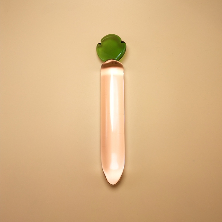 Pink Crystal Glass Dildo Fruit Shaped Anal Plug Selfcomforting Female Masturbator Erotic Sex Toy - 11