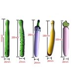 Crystal Glass Dildo Pink Cute Fruit Shape Vaginal Anal Butt Plug Self Comfort Masturbator Sex Toys For Woman - 3