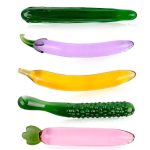 Crystal Glass Dildo Pink Cute Fruit Shape Vaginal Anal Butt Plug Self Comfort Masturbator Sex Toys For Woman - 6