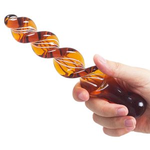 Spiral Glass Anal Dildo Butt Plug Exquisite Smooth Crystal Dildos Adult Masturbator Sex Toys For Woman Buttplug - 2