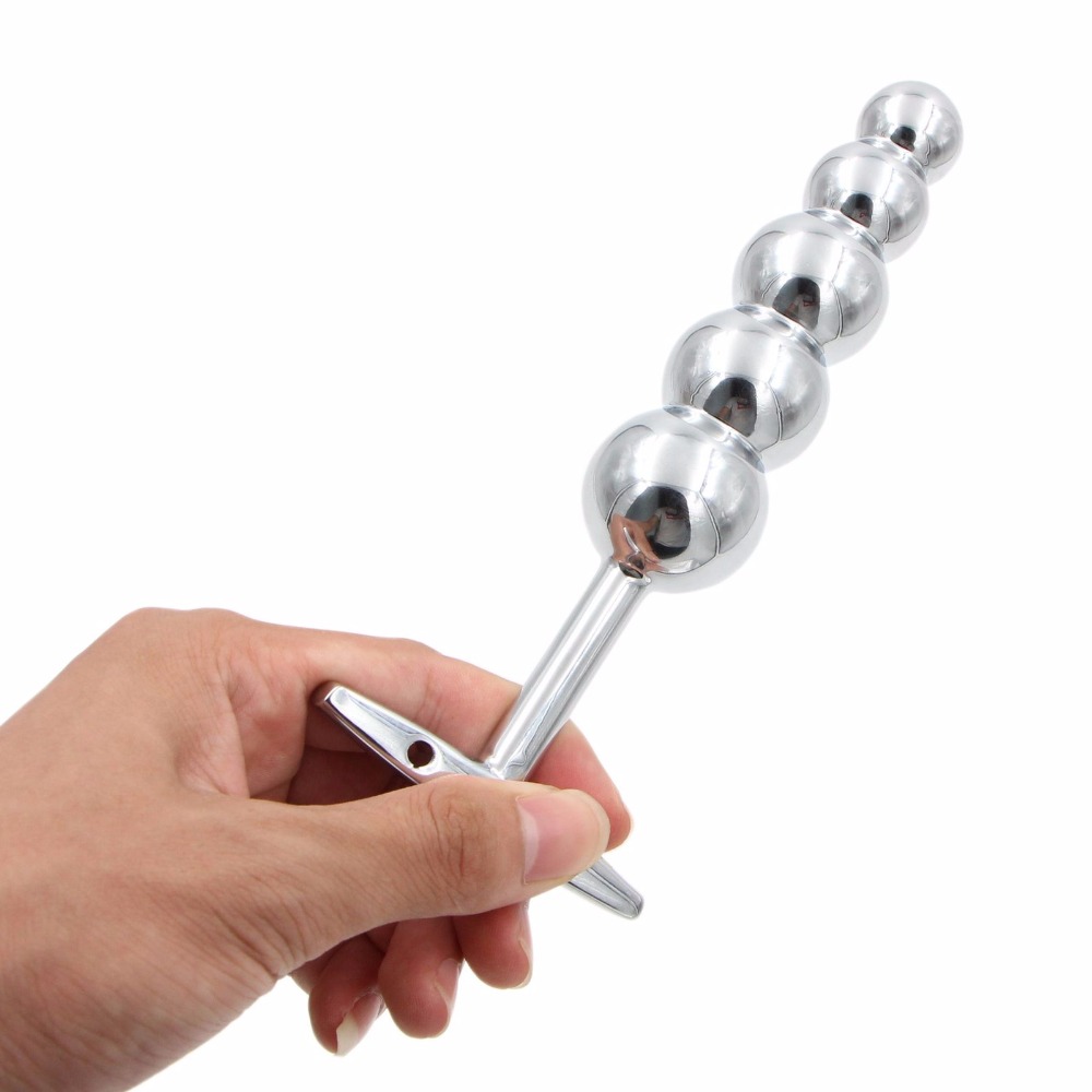 Stainless Steel Portable Prostate Massager Long Anal Beads Butt Plug Adult Sex Toy For Men Women Gay - 4