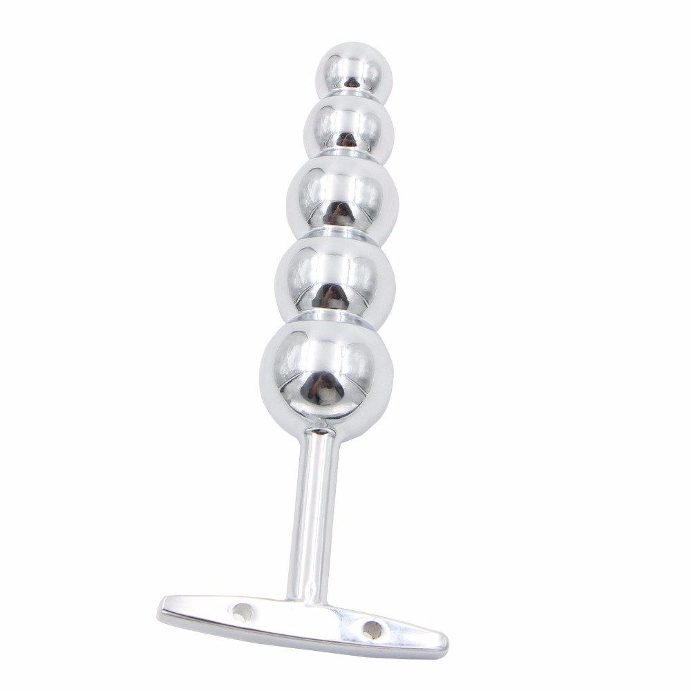 Stainless Steel Portable Prostate Massager Long Anal Beads Butt Plug Adult Sex Toy For Men Women Gay - 5