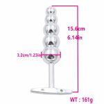Stainless Steel Portable Long Butt Plug Anal Beads Prostate Massager Adult Sex Toys For Men Gay Woman Shop - 6