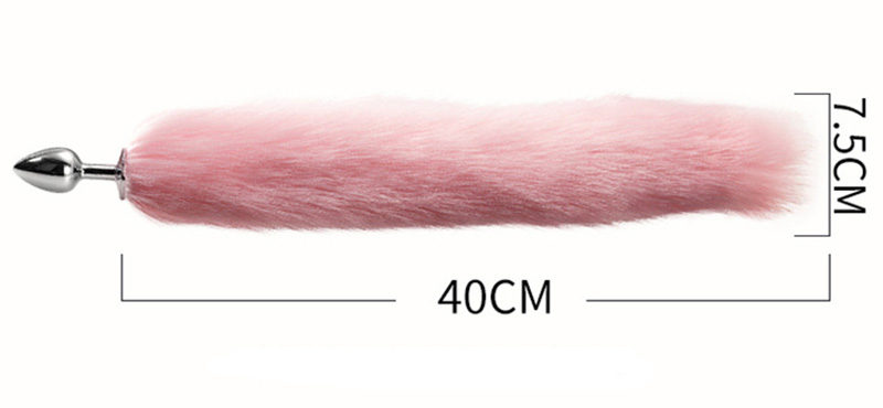 Fox Tail Metal Anal Plug Set With Hairpin Prostate Massager 4 Colors Couples Cosplay Accessory - 4