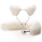 Sexy Fox Metal Butt Plug Tail Set With Hairpin Kit 4 Colors Anal Sex Butplug Prostate Massager For Couple Cosplay - 2
