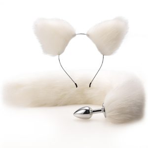 Sexy Fox Metal Butt Plug Tail Set With Hairpin Kit 4 Colors Anal Sex Butplug Prostate Massager For Couple Cosplay - 2