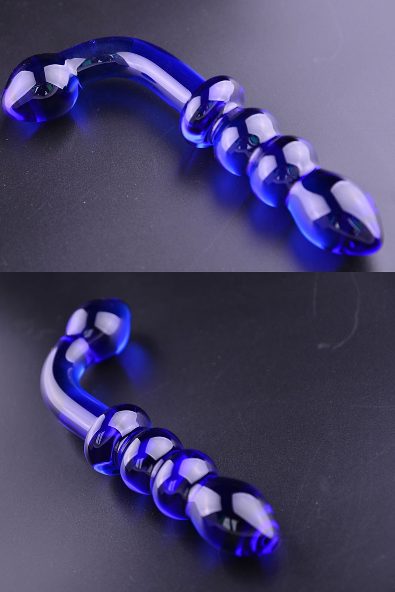 Handcrafted Glass Dildo Unisex Gspot Anal Massager Erotic Adult Crystal Penis For Couples Men Women - 5