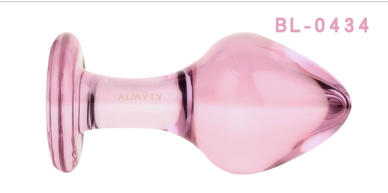 Luxury Pink Crystal Glass Anal Buttplug Set With Prostate Massager Anal Dildo Beads Sex Toys For Men And Women - 6