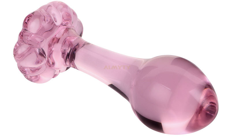 Luxury Pink Crystal Glass Anal Buttplug Set With Prostate Massager Anal Dildo Beads Sex Toys For Men And Women - 10