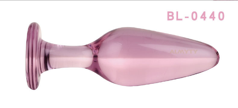 Luxury Pink Crystal Glass Anal Buttplug Set With Prostate Massager Anal Dildo Beads Sex Toys For Men And Women - 13