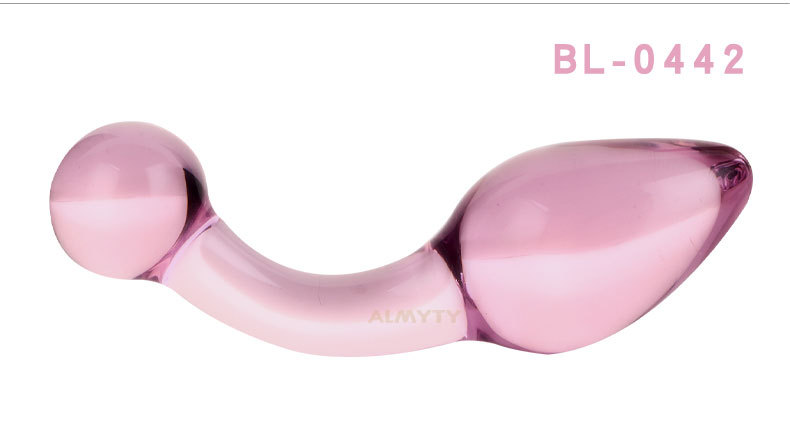 Luxury Pink Crystal Glass Anal Buttplug Set With Prostate Massager Anal Dildo Beads Sex Toys For Men And Women - 15