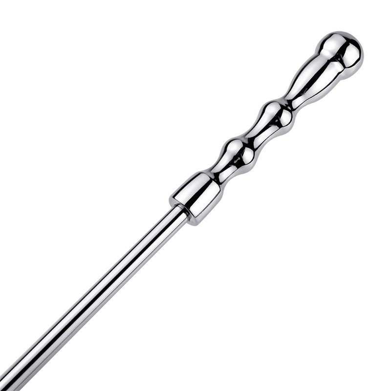 Metallic Prostate Massager Large Anal Beads Unisex Adult Sex Toy Small To Medium Sized - 3