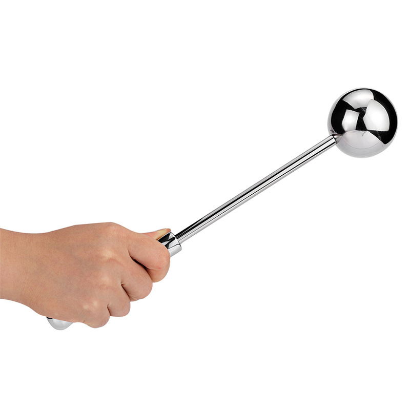 Metallic Prostate Massager Large Anal Beads Unisex Adult Sex Toy Small To Medium Sized - 5