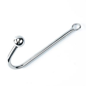 30x250mm Stainless Steel Anal Hook Metal Butt Plug With Ball Gay Sex Toys For Men And Women Adult Games - 2