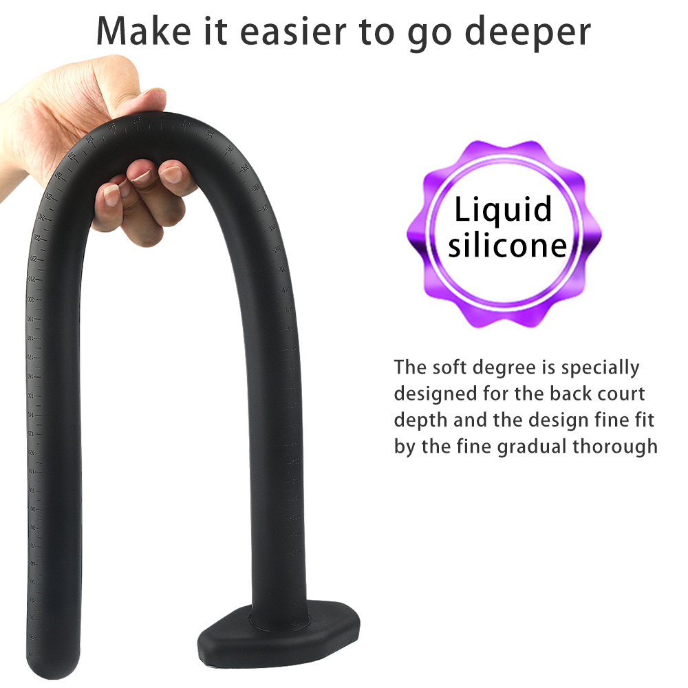 Silicone Long Dildo Anal Plug 405060cm Erotic Prostate Massager For Men Women Gay Sex Toy - 2